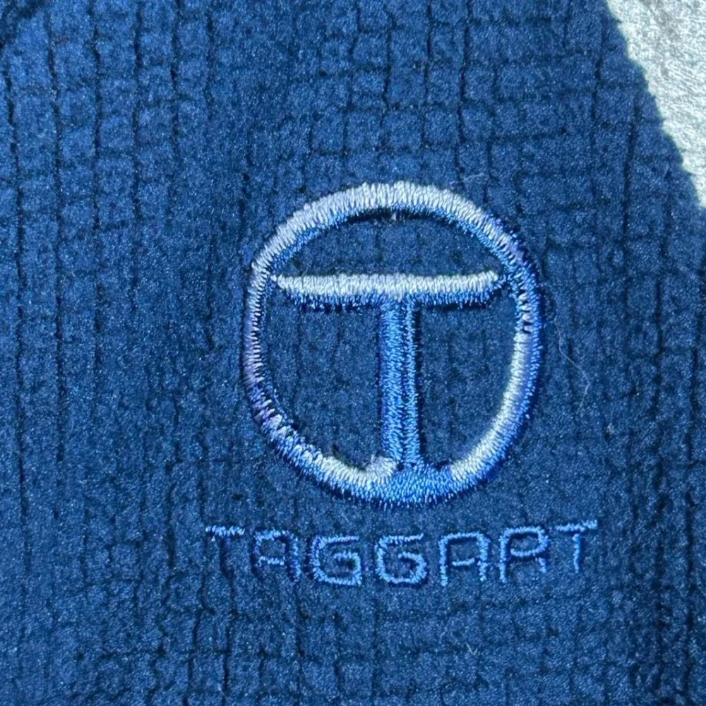 Greg Norman Blue Waffle‎ Knit Quarter Zip Fleece Water Repellent Pullover Mens S